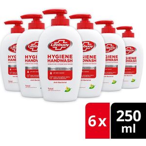 Lifebuoy Hygiene Vloeibare Handzeep - 6 x 250 ML - Voordeelverpakking