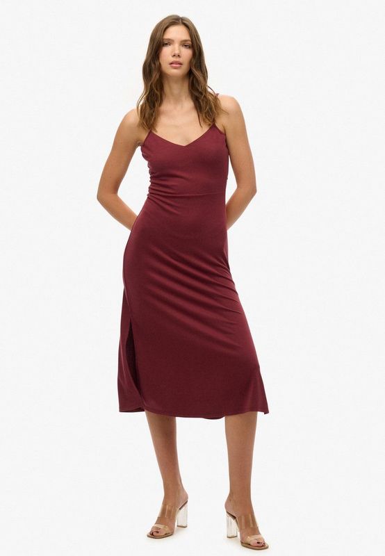 Superdry - Studios - Jurk - Midi - Mouwloos - Effen Ontwerp