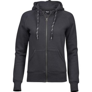 Tee Jays Dames/dames Manier Zip Hoodie (Donkergrijs)
