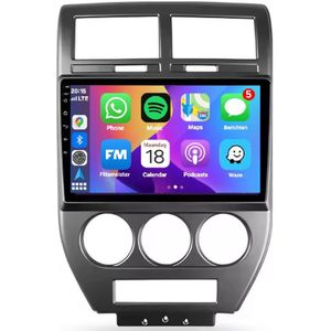 Autoradio 2/32 met Carplay en Android auto | Geschikt voor Jeep Compass Patriot 2006-2011 | Radio scherm met Navigatie | 2006 2007 2008 2009 2010 2011 | MK