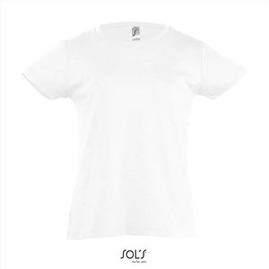 SOL'S Kids´ T-Shirt Girlie Cherry L225K - White - 6 years (106/116)