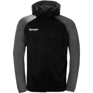 Kempa Kinder Trainingsjacke Ambition 28 Kapuzenjacke 2005149 Schwarz/Anthra-116