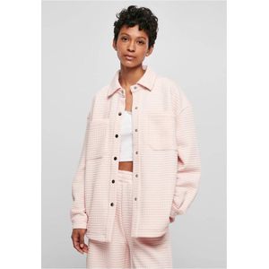 Urban Classics - Quilted Sweat Overshirt Blouse - 5XL - Roze