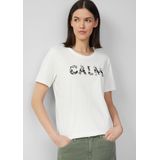 s.Oliver - Shirt - Crème / Blauw / Rosa / Zwart - T-shirt