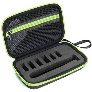 Hard Cover Carry Case - Geschikt voor Philips OneBlade en Pro Modellen - voor Elektrische Trimmers en Scheerapparaten - Reisetui - Luxe reisetui - Zwart - 20*12*6cm