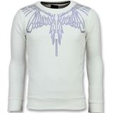 Eagle Glitter - Merk Sweater Heren - 6340W - Wit