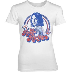 Stranger Things Dames Tshirt -S- Robin Rules Wit