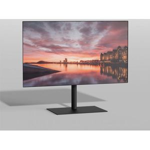 TV vloerstatief SQUARE 60 Design Tv standaard Trendy Zwart Staal 32-65” - VESA 600x400