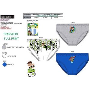 ben 10 - 3 x onderbroek maat 2/3 jaar