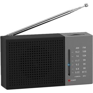 Noodradio Jetty Lite - Draagbare Radio - Compact Formaat - Grote Analoge Wijzerplaat - Am/FM Radio - Stijlvolle Stijl - Grote Luidspreker Noodradio