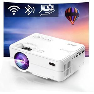 Artlii Enjoy2 Mini Beamer Native 1080P Full HD Ondersteund Home Theater Projector Max 300"" Scherm Projector Compatibel met iOS Android TV Stick PS4 Laptop Smartphone met WiFi en Bluetooth