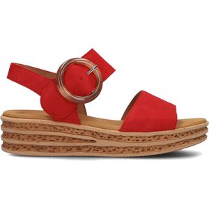 Gabor 550.2 Sandalen - Met Sleehak - Dames - Rood - Maat 38