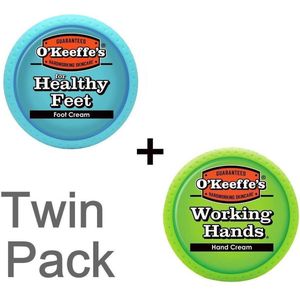 O'Keeffe's Working Hands & Healthy Feet: Hand & Foot Cream Jar Set - Twin Pack