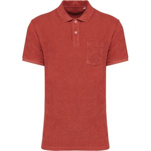 Native Spirit Ecologische badstof herenpolo NS227 - Paprika - XS