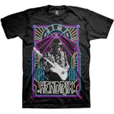 Jimi Hendrix - Electric Ladyland Neon Heren T-shirt - L - Zwart