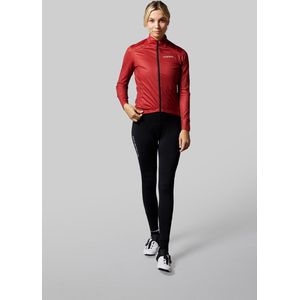 Acelera Intermediate Fleece Winter Jacket Burgundy Red - Thermo - Fietsjack - Wielrenjack - Fietsjas - Dames - Fietsshirt Lange Mouwen- Maat S