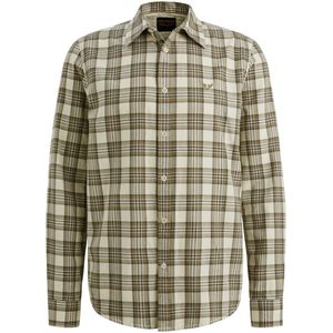 PME Legend - Casual Overhemd - Wit - Lange Mouwen