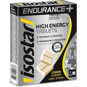 Isostar | Endurance+ Energy Tablets | Citroen smaak | 24 tabletten | Dextrose & Fructose