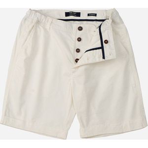 Mr Jac - Slim Fit - Heren - Korte Broek - Shorts - Garment Dyed - Pima Cotton - Wit - Maat XS