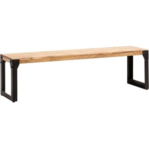 Massive Dining Bench - Industrial Style - Handgemaakte zitplaatsen - Uniek houtkorrel - Acacia hout - 160 cm x 40 cm x 45 cm