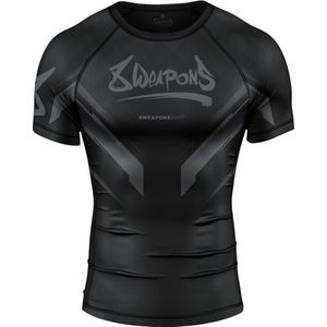 8 WEAPONS Rash Guard SHIFT Zwart Mat - M