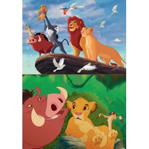 EDUCA - puzzel - 2 x 48 stuks - THE LION KING