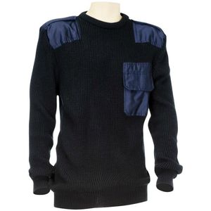 Commando Trui 100% Acryl Donker Blauw Heren Ronde Hals maat 2XL