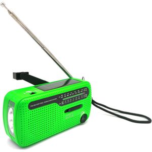 Noodradio - Noodpakket Oorlog - Draagbare Radio - Powerbank Zonneenergie - Transistor Radio
