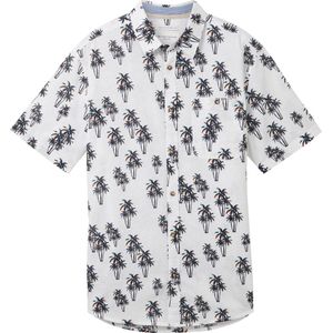 TOM TAILOR printed cotton linen shirt Heren Overhemd - Maat XXL