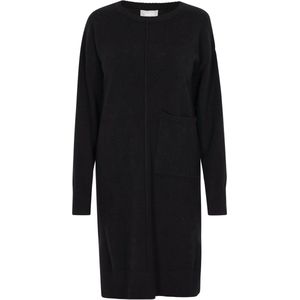 usha - Jurk - Knielang - Met Geribbelde Rundhals - Geprinte Bloemenmotieven