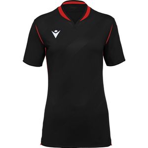 Macron Alya Shirt Korte Mouw Dames - Zwart / Rood | Maat: 3XL