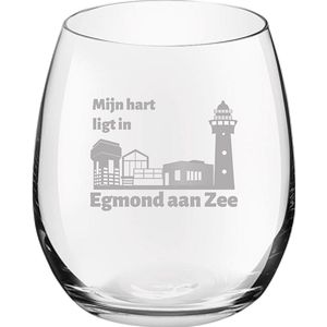 Gegraveerde Drinkglas 39cl Egmond aan Zee