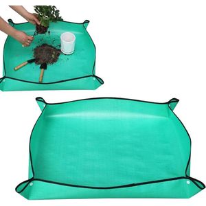 Opvouwbare vloermat voor het verplanten van planten - waterdicht en gemakkelijk schoon te maken (75 x 100 cm)