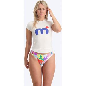 Mistral Short Sleeve Miami Lycra Woman - White-XL
