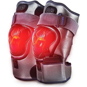 Kniemassageapparaat met draadloze verwarming en trillingsmassage - Verlicht kniepijn artritis gewrichtspijn Knie massage apparaat