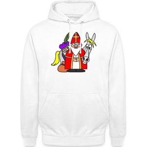 Sinterklaas Met Helpers | Grappig Kerstmis Hoodie Unisex