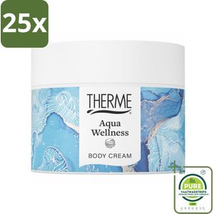 25 x Therme - Aqua Wellness - Bodycrème - Hydraterend - Verzorgend - 225gr - Grootverpakking - Bodycrème - Hydraterende Crème - Verzorging - Huidverzorging - Vegan Bodycrème