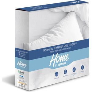 Home by TEMPUR® Kussenbeschermer - Wit - 60 x 50 cm - Anti-huisstofmijt - Anti-Allergie - kussensloop ademend en waterdicht - Soft TENCEL™
