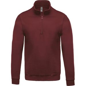 Kariban Sweater met ritskraag K478 - Wine - L