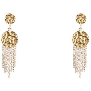 Day&Eve by Go Dutch Label Oorknoppen Gehamerde discs Goud