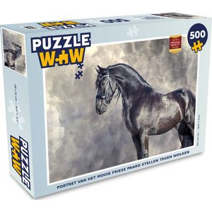 Puzzel Fries - Paarden - Portret - Legpuzzel - Puzzel 500 stukjes
