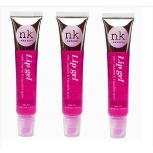 NK - Lip Gel With Vitamin E - Bubble Gum (15ml) - 3stuks