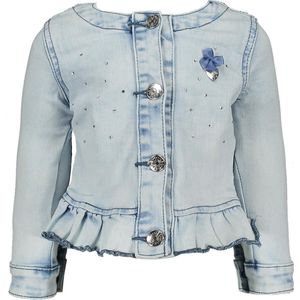 Le Chic Meisjes Denim Jasje - Blauw - Maat 74