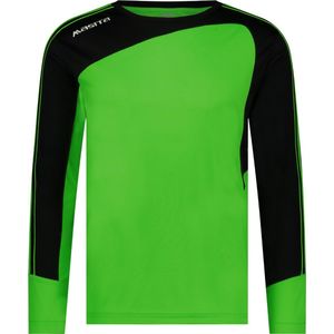 Masita | Keepersshirt Forza - Heren - Dames - Kind - Ademend Vochtregulerend Quick-Dry Technologie - NEON GREEN/BLAC - 128
