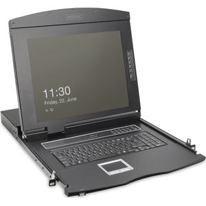 19"" HD LCD KVM console, 16-poorts HDMI, US toetsenbord