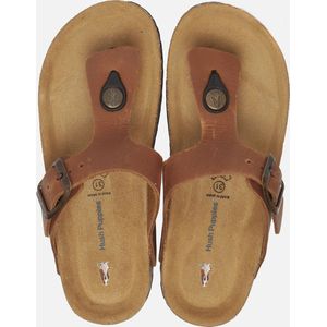 Hush Puppies Slippers cognac Leer - Maat 30