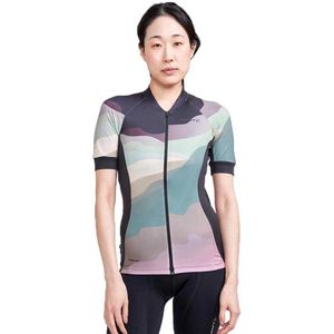 Craft Adv Endur Graphic Korte Mouw Wielertrui Veelkleurig M Vrouw