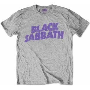 Black Sabbath - Wavy Logo Kinder T-shirt - Kids tm 4 jaar - Grijs