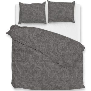 Zohome Dekbedovertrek Paisley-di-Lino - Abstract Bedlinnen - 200x220 - Grijs - Dekbedhoes van 100% Katoen