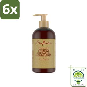SheaMoisture – Conditioner – Manuka Honey & Mafura Oil – Intensive Hydration – 384 ml - Voordeelverpakking - 6 stuks - Hydratatie - Krul